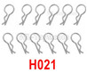 HBX 12895 R-Clips, Clips for the Body shell cover. H021